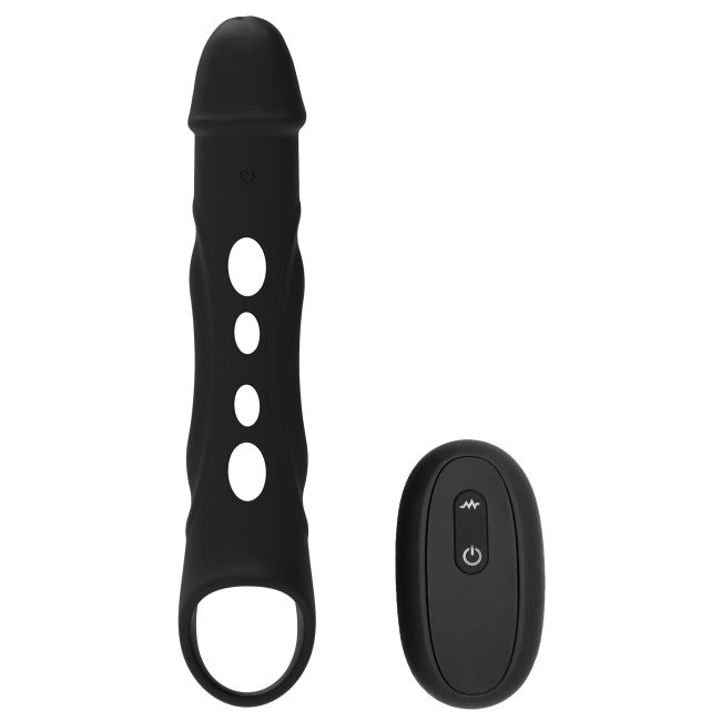 Dream Toys Ramrod Vibrating Extender Ultra with Remote Black