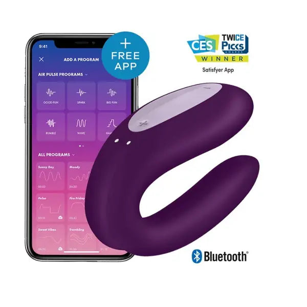 Satisfyer Double Joy pair vibrator purple My Dr. XM Satisfyer Double Joy pair vibrator purple My Dr. XM