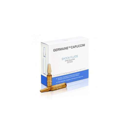 GERMAINE de CAPUCCINI Shock Fluids STOP POLLUTION - Strengthening fluid for all skin types, 10x1.5 ml