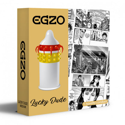 Egzo Lucky Dude Stimulating Condom 1 pc