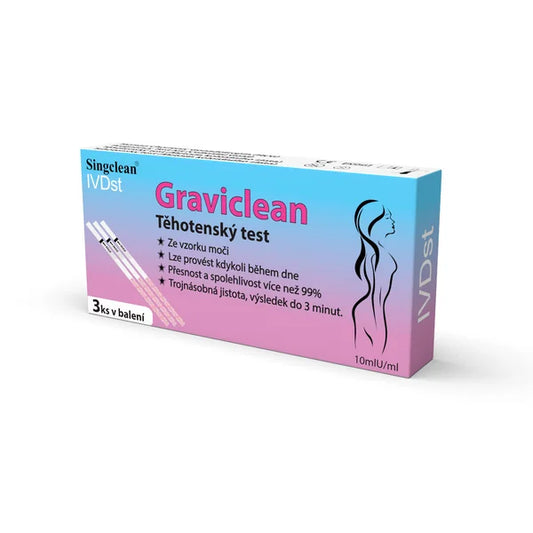 Singclean Graviclean HCG 10mlU/ml Pregnancy test 3 packs x 3 pcs (total 9 pcs)