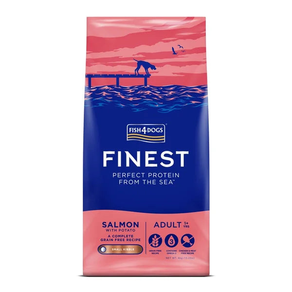 Fish4Dogs Small granules for adult dogs Finest salmon with potatoes 6 kg, 1+