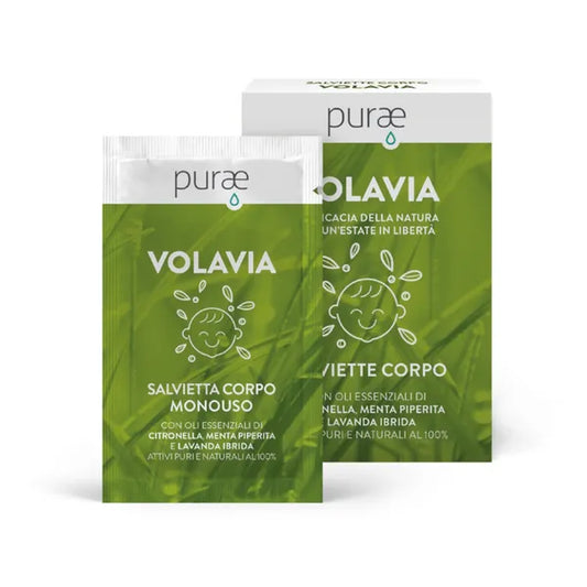 Purae Volavia Body wipes against mosquitoes BIO 12x3 ml