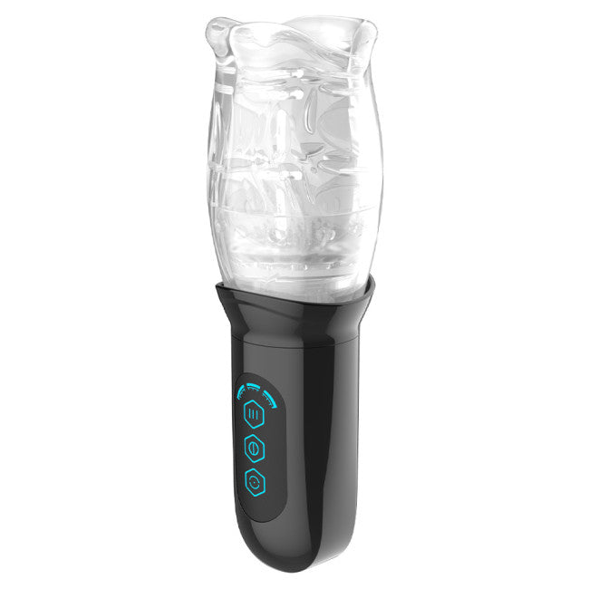 Rimba Toys Orgastobator 05 Male Masturbator Black & Transparent