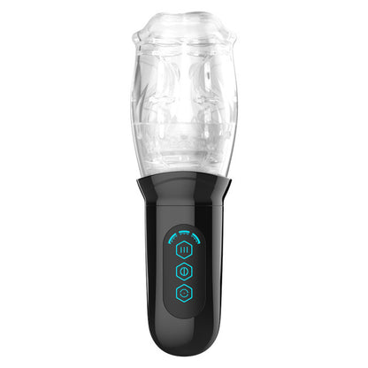 Rimba Toys Orgastobator 05 Male Masturbator Black & Transparent