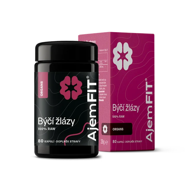 AjemFIT Raw Bovine Glands - 80 capsules