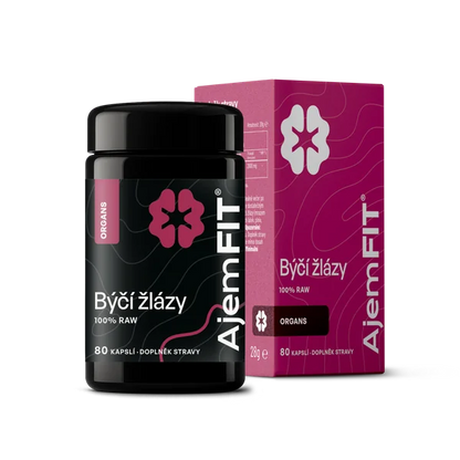 AjemFIT Raw Bovine Glands - 80 capsules