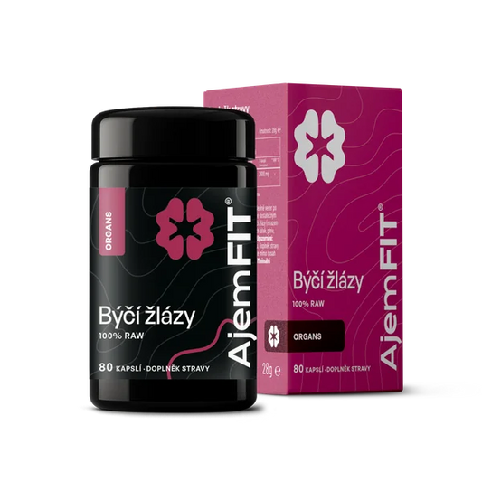 AjemFIT Raw Bovine Glands - 80 capsules