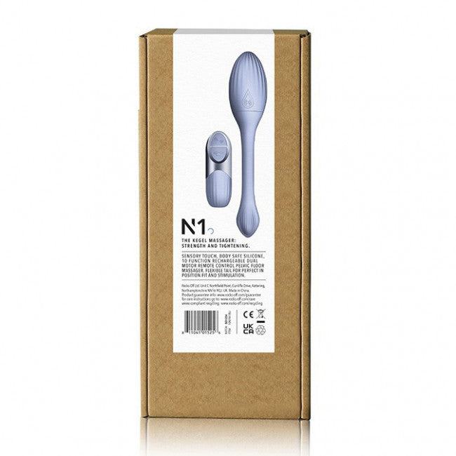 Niya N1 Vibrating Kegel Massager with Remote Control Light Blue