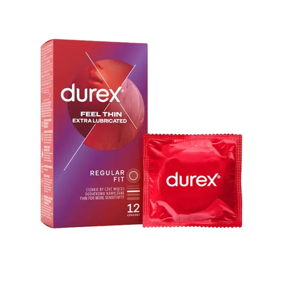 Durex Feel Thin Extra Lubricated condoms 12 pcs