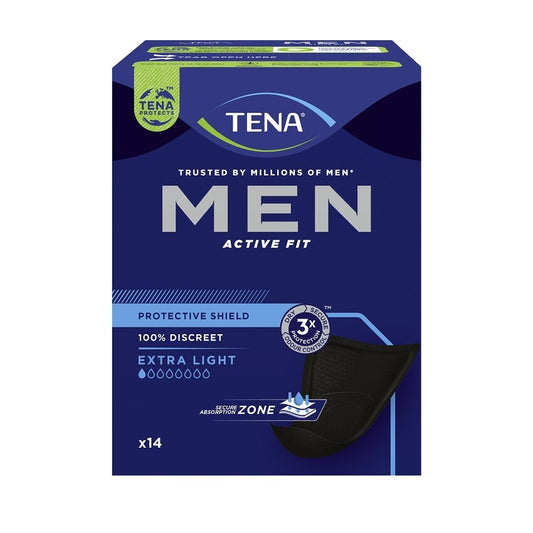 Tena MEN Protective Shield 14 pcs urine Drips & Dribbles
