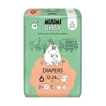 Muumi Baby 6 Junior 12–24 kg Eco diapers 36 pcs