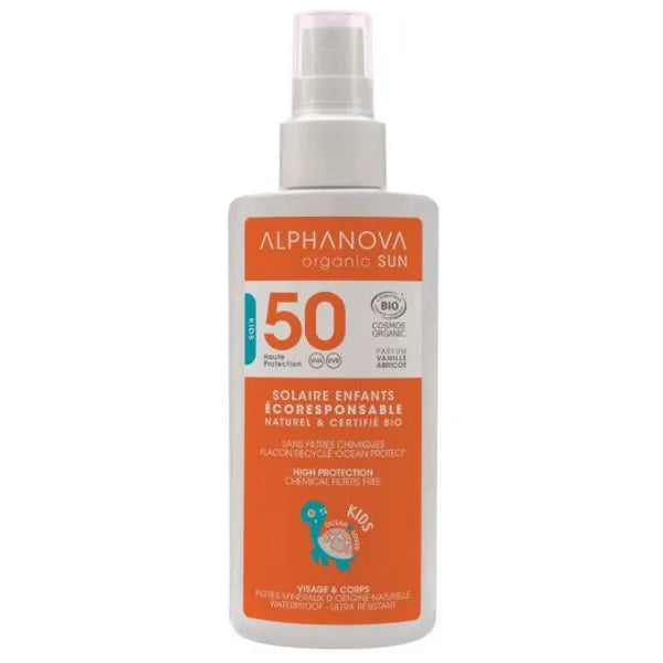 Alphanova SUN BIO Sunscreen spray for kids SPF50 - 125 g