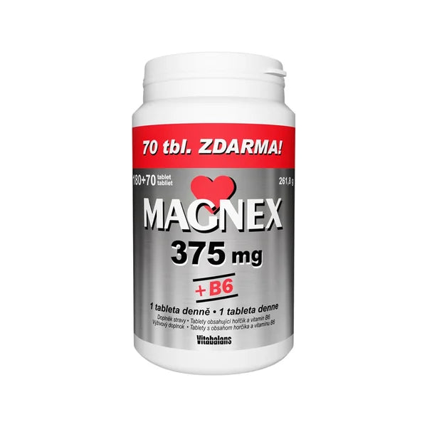 Vitabalans Magnex 375 mg + B6 - 250 tablets