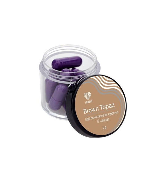 LOVELY brow henna Brown Topaz 6 capsules 2.5 g