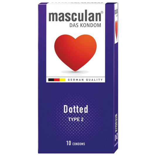 Masculan Dotted Type 2 Condoms 10 pcs