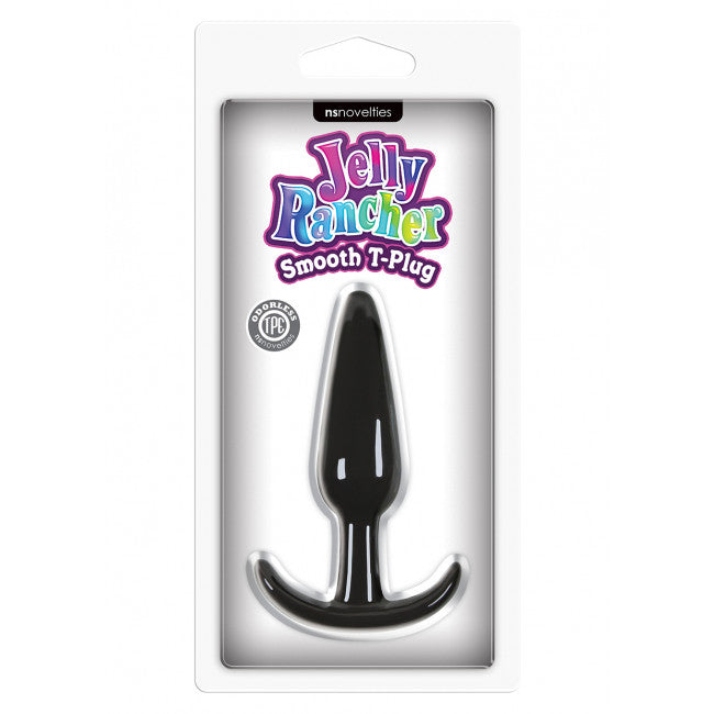 NS Novelties Jelly Rancher Smooth T-Plug Black