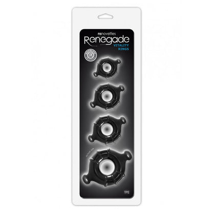 NS Novelties Renegade Vitality Rings Black