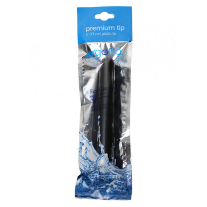 Perfect Fit Ergoflo Plastic Nozzle 5 Inch - Anal Douche 13cm Black