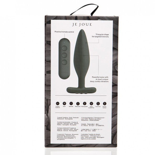 Je Joue Egon Butt Plug with Remote Control Black