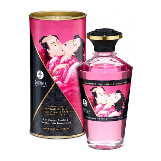 Shunga Aphrodisiac Warming Oil Raspberry Feeling 100ml