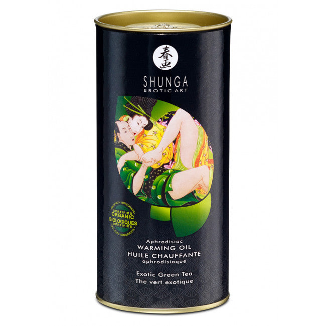 Shunga Aphrodisiac Warming Oil Exotic Green Tea 100ml