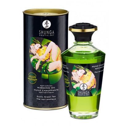 Shunga Aphrodisiac Warming Oil Exotic Green Tea 100ml