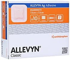 Allevyn Ag Adhesive Wound Dressing 7.5cm x 7.5cm - 10 pcs