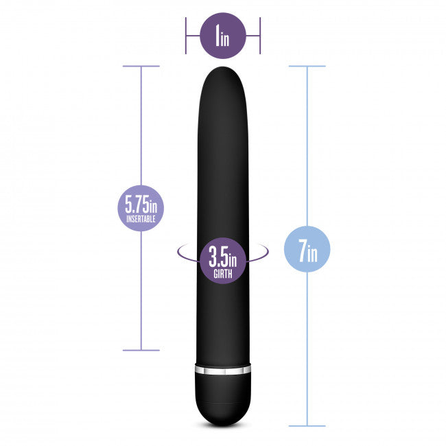 Blush Rose Luxuriate Black Vibrator