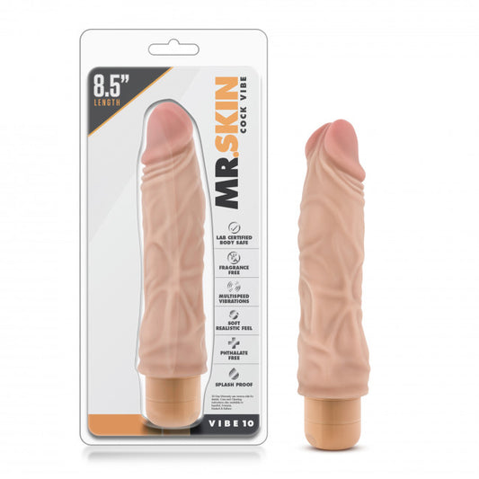 Blush Dr. Skin Cock Vibe 10 Flesh