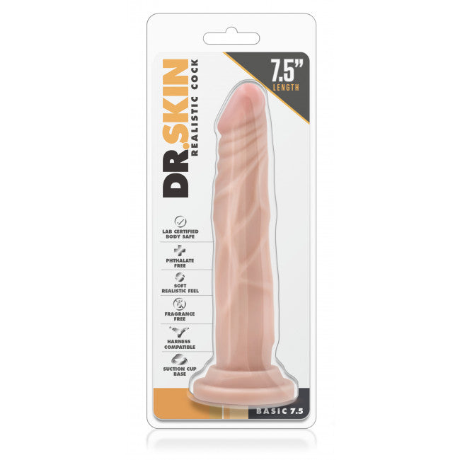 Blush Dr. Skin Realistic Cock Basic 7.5 Beige