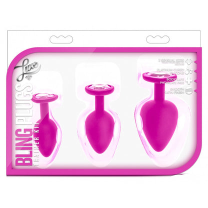 Blush Luxe Bling Plugs Training Kit Pink