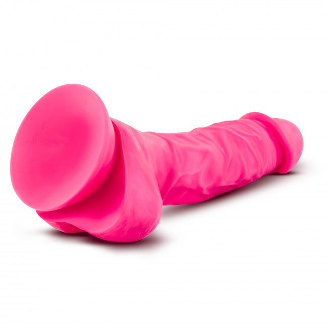 Blush Neo 7.5 Inch Dual Density Cock with Balls Pink