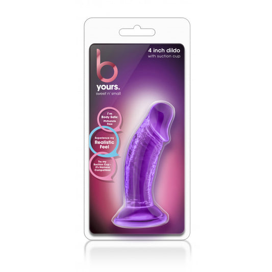 Blush B Yours Sweet N Small 4 Inch Dildo Purple