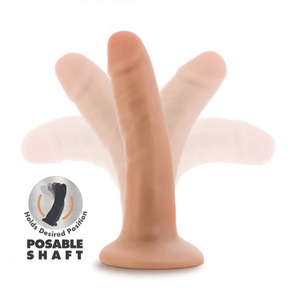 Blush Dr. Skin Plus 5 Inch Posable Dildo Vanilla