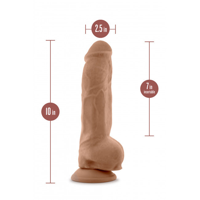 Blush Au Naturel Big Boy 10" Dildo Mocha