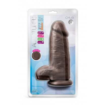 Blush Au Naturel Chub 10" Dildo Chocolate