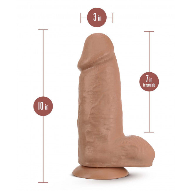 Blush Au Naturel Chub 10" Dildo Mocha