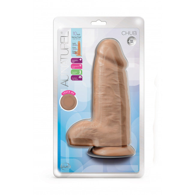 Blush Au Naturel Chub 10" Dildo Mocha