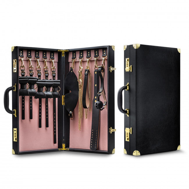 Blush Temptasia Safe Word Bondage Kit With Suitcase Black