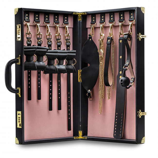 Blush Temptasia Safe Word Bondage Kit With Suitcase Black