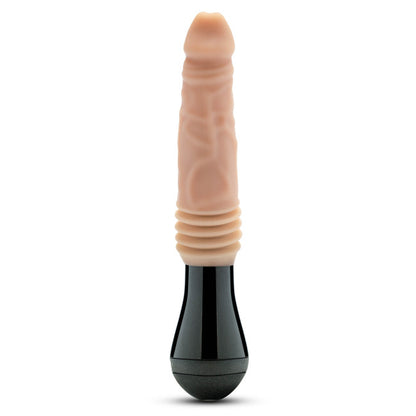 Blush Dr. Skin Silicone Dr. Knight Thrusting Gyrating Vibrating Dildo Beige