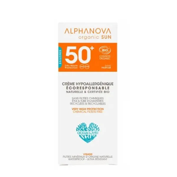 Alphanova SUN BIO Sunscreen face cream SPF50+; 50 g – My Dr. XM