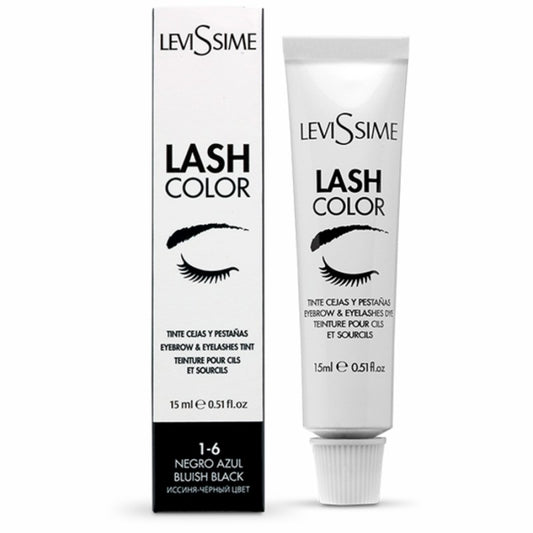 LEVISSIME eyelash and eyebrow dye Bluish Black, 15 ml