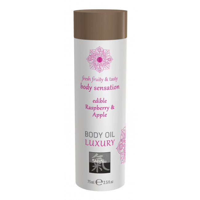 Shiatsu Luxury Body Oil Edible Raspberry & Apple 75ml