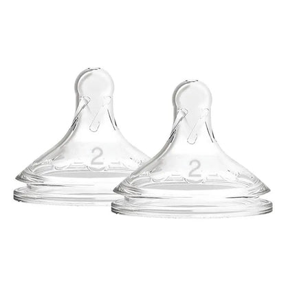 Dr.Browns wide silicone nipple 3m+; No. 2 - 2 pcs