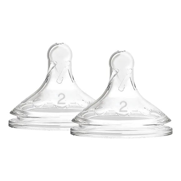 Dr.Browns wide silicone nipple 3m+; No. 2 - 2 pcs