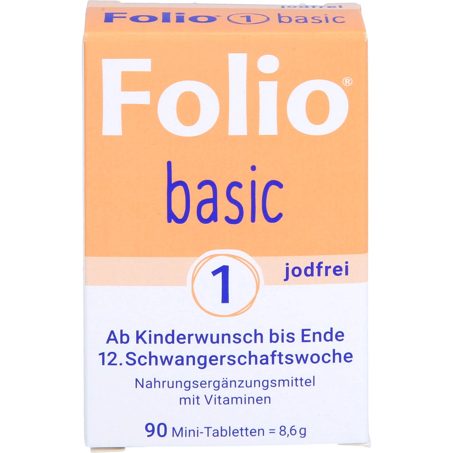 Folio 1 Basic iodine-free from trying to conceive until the end of the 12th week, 90 tablets