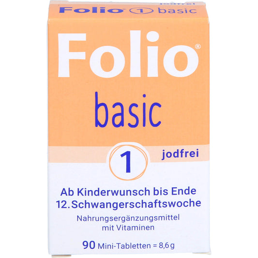 Folio 1 Basic iodine-free from trying to conceive until the end of the 12th week, 90 tablets