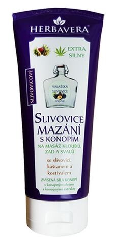Slivovice lubrication with hemp HERBAVERA 200ml